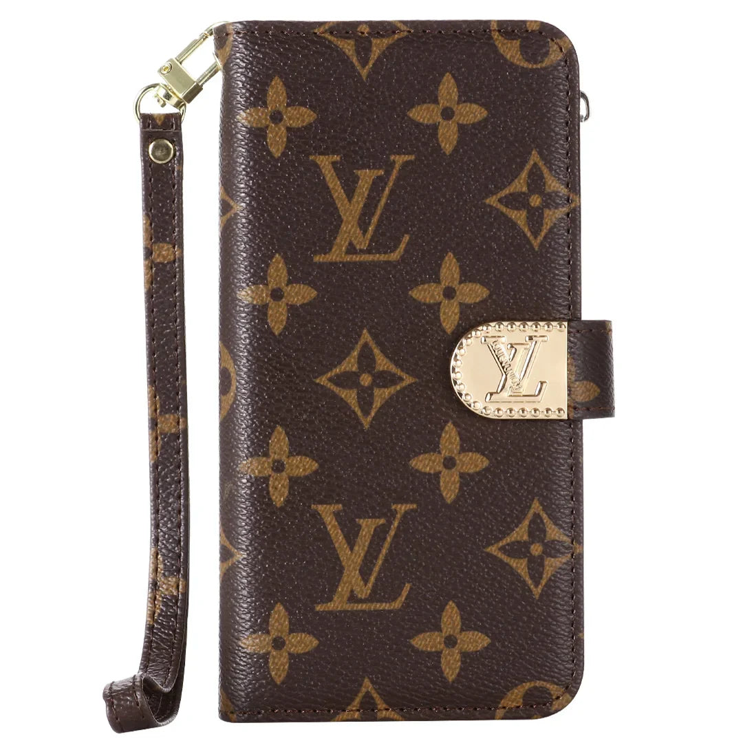 Monogram Canvas Leather Carteira Samsung Casel Case