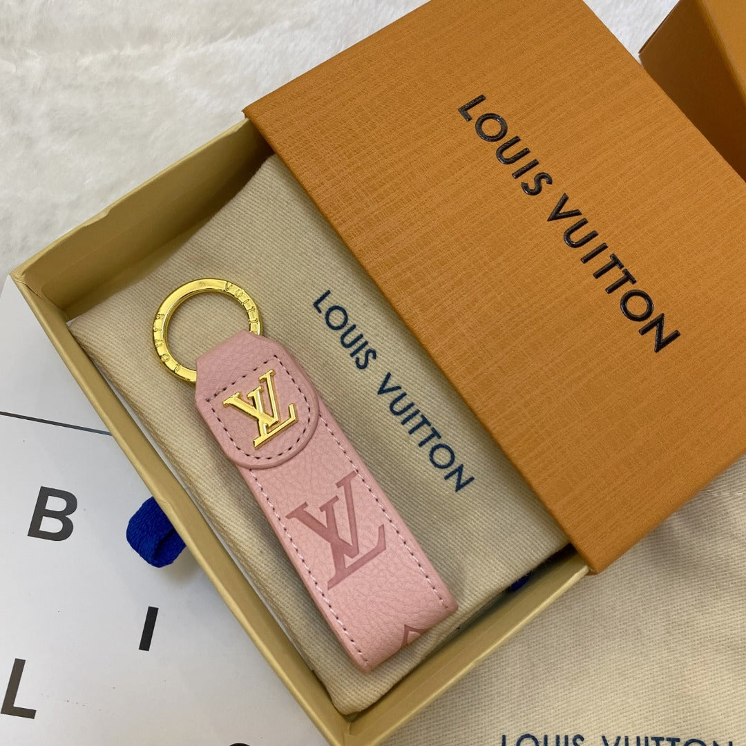 Luksus LV Monogram nøkkelring - Klassisk design med gull aksenter