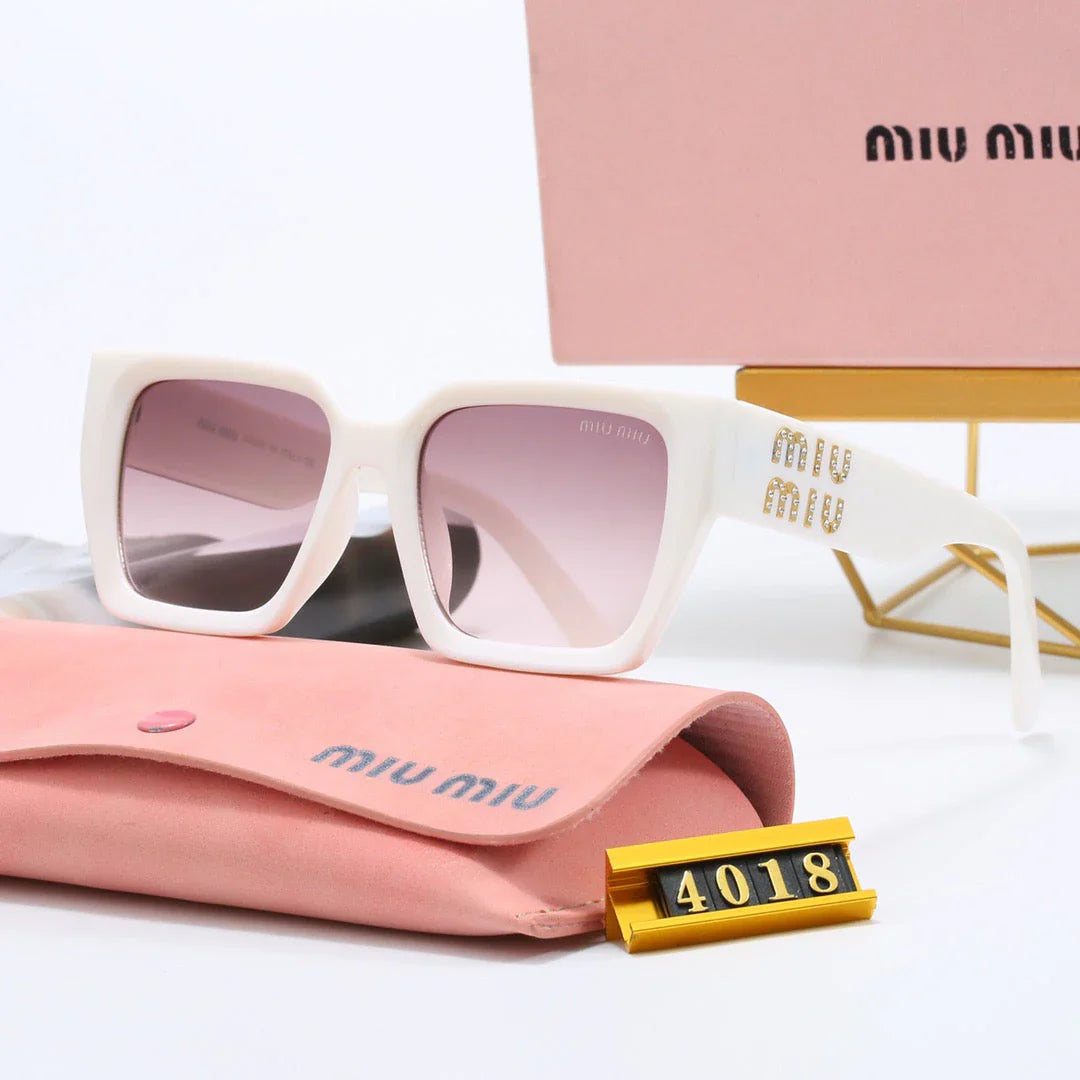 Luxury Square Frame Universal Solglasögon 4018
