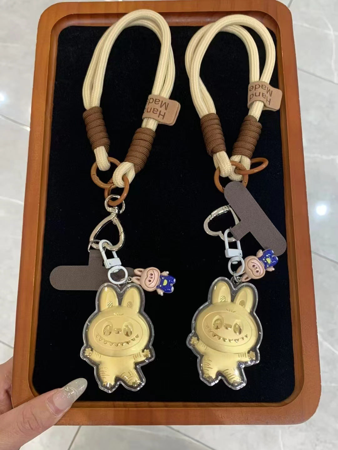 Keychain Gold Mini Labubu