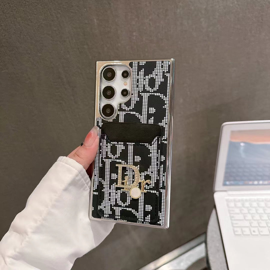Elegantní ikonická módní pouzdro Samsung s kapsou karty