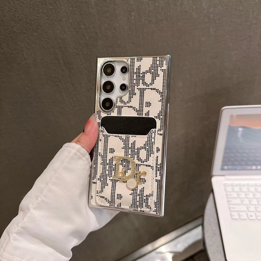 Elegantní ikonická módní pouzdro Samsung s kapsou karty