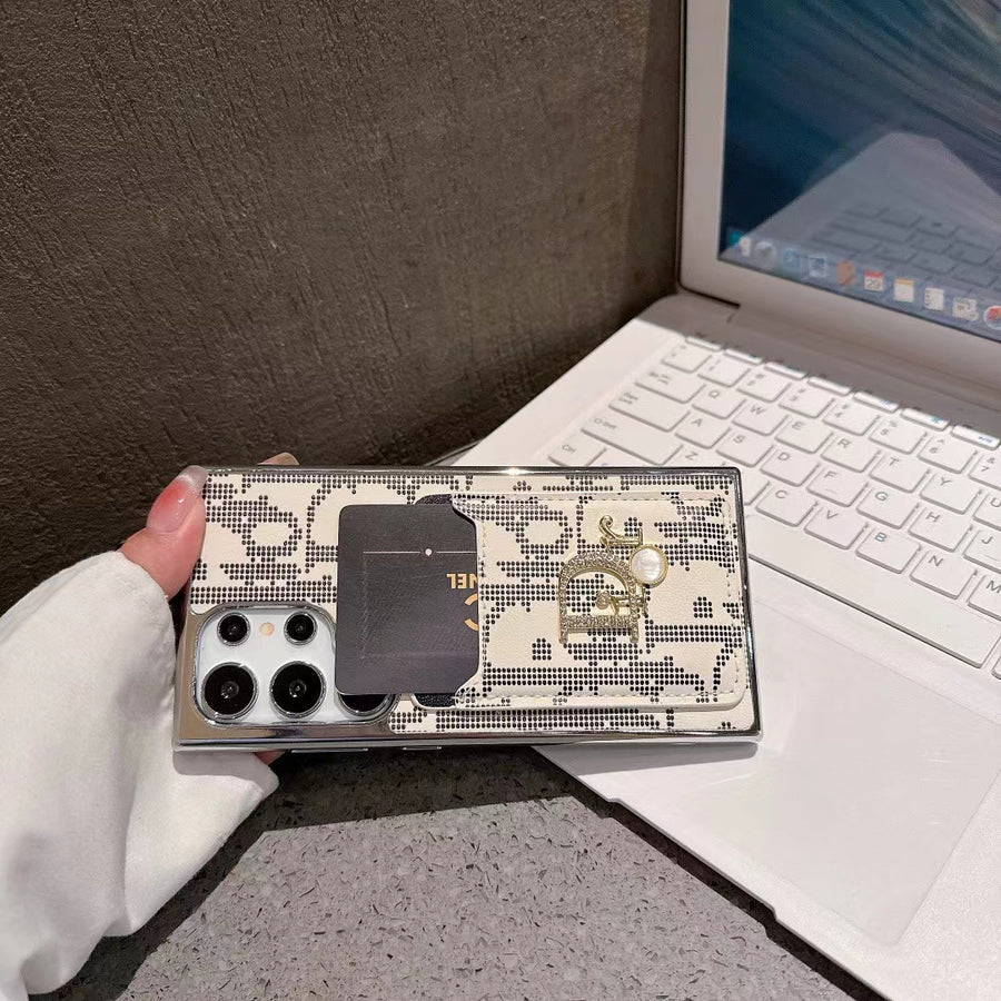 Elegantní ikonická módní pouzdro Samsung s kapsou karty