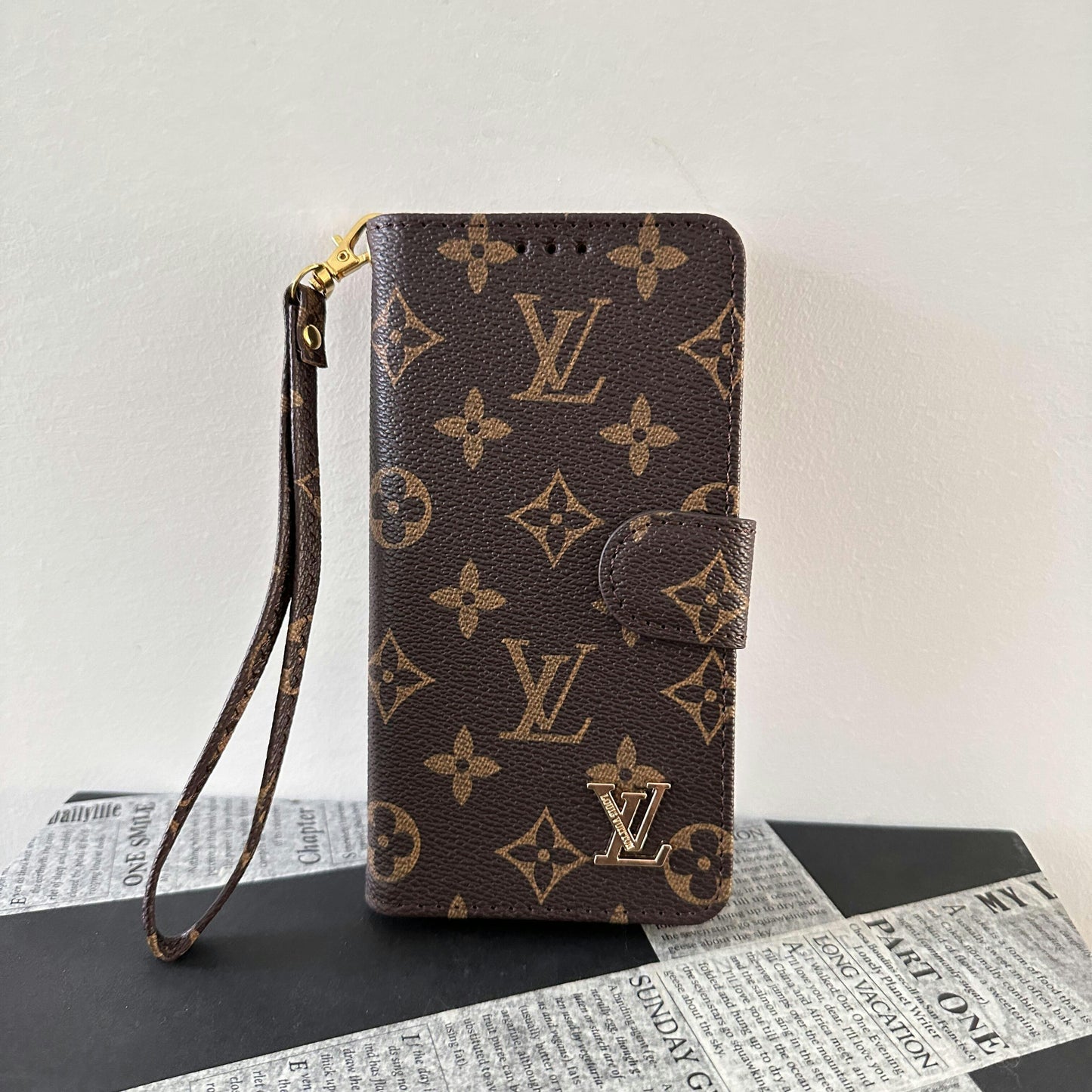 Monogram Canvas Leather Willet Samsung Mobile Telephone Case