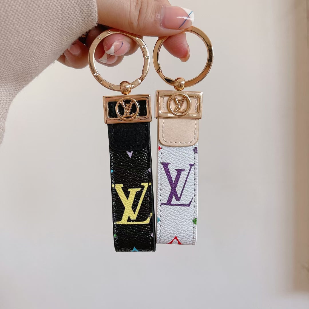 Luksus LV Monogram Keychain - Stilfuld og holdbar i flere farver