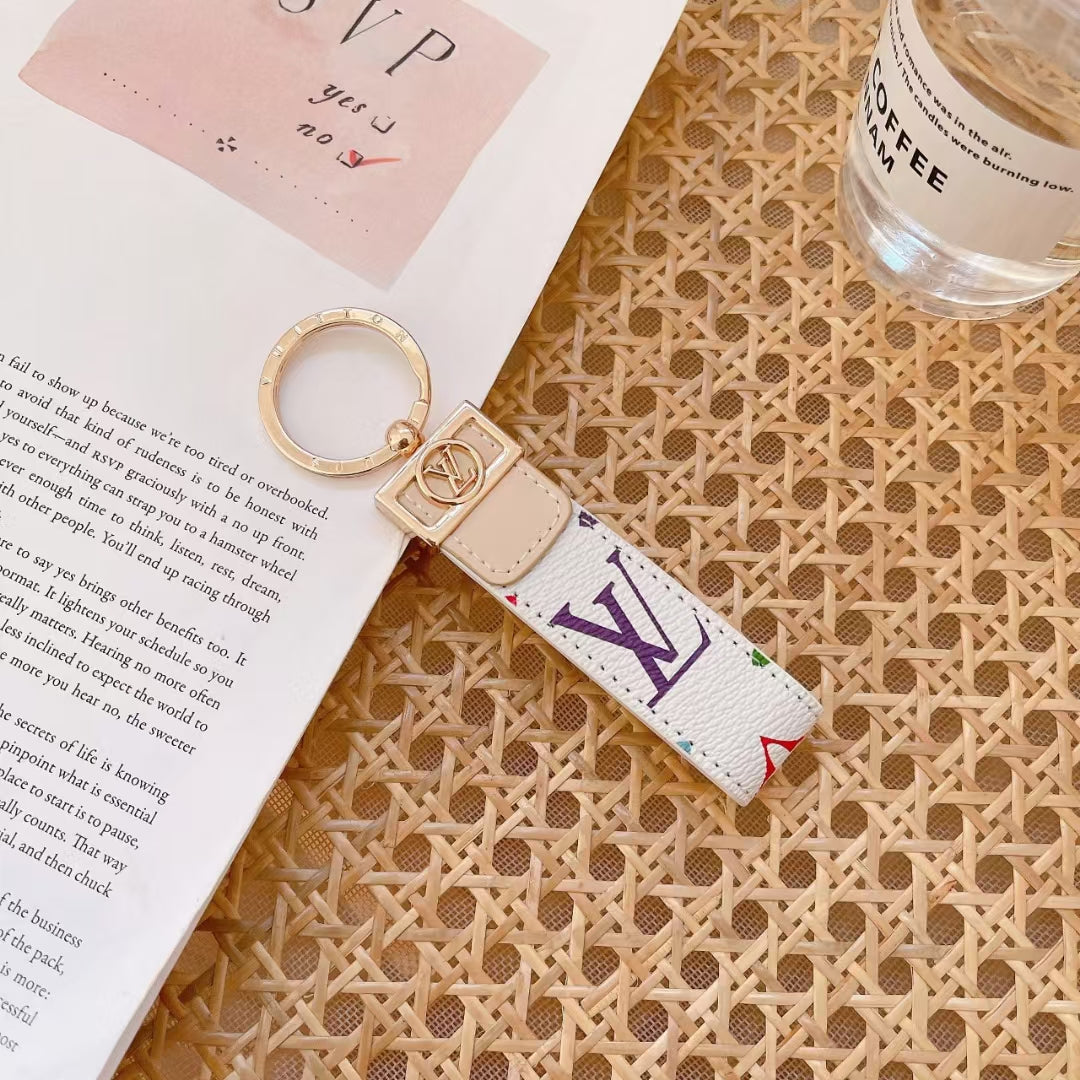 Luksus LV Monogram Keychain - Stilfuld og holdbar i flere farver
