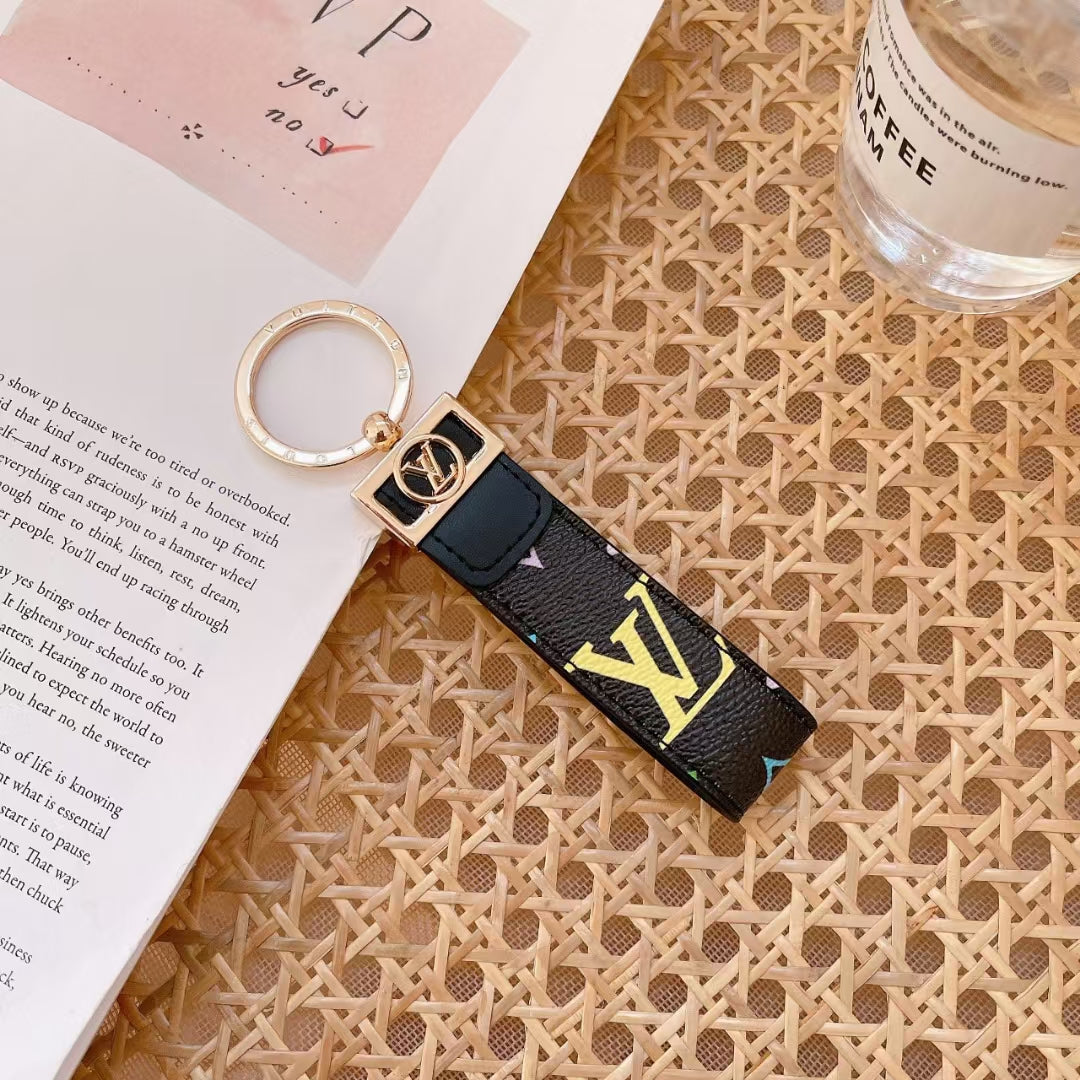 Luksus LV Monogram Keychain - Stilfuld og holdbar i flere farver