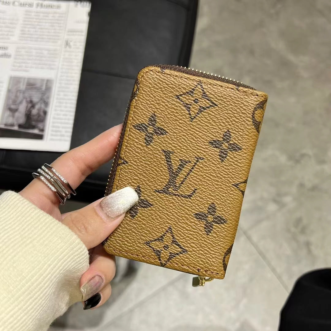 Ylellinen monogrammi vetoketjullinen lompakkokokoelma - LV, GG ja BBR
