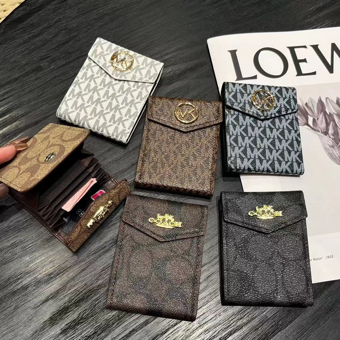 Luksus MK & Co -inspirert monogramkortholder lommebøker
