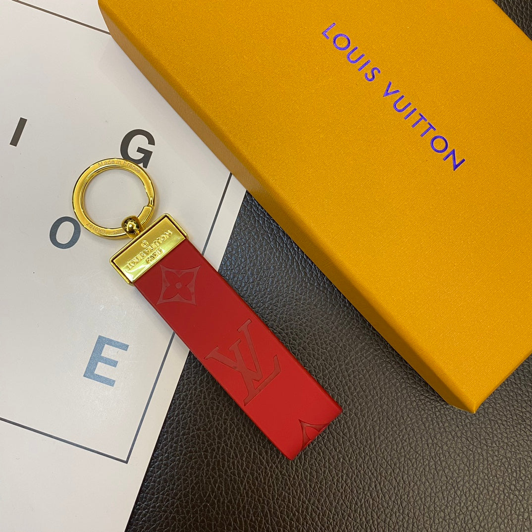 Luksus LV Monogram Keychain Collection - Klassiske farver med guldhardware