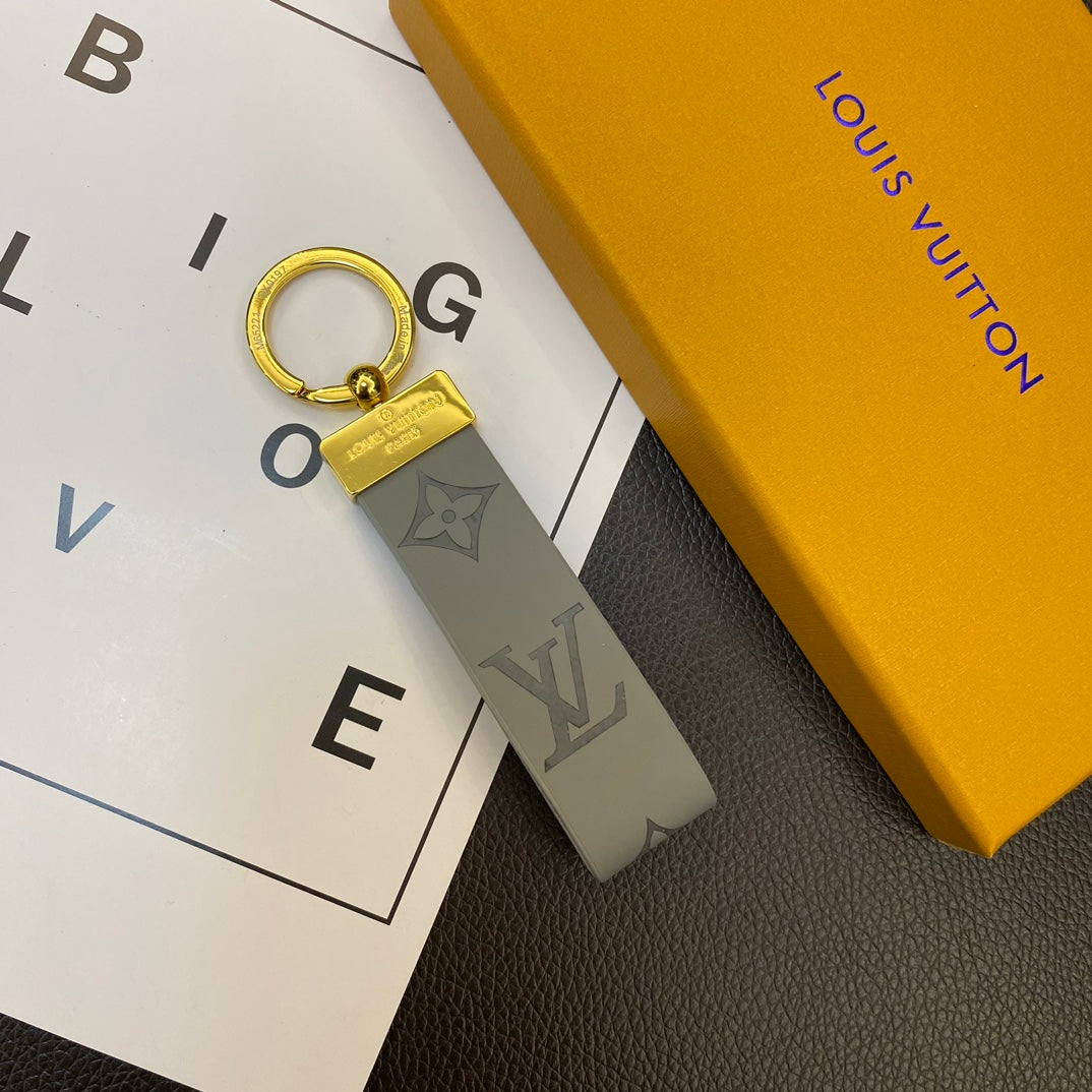 Luksus LV Monogram Keychain Collection - Klassiske farver med guldhardware