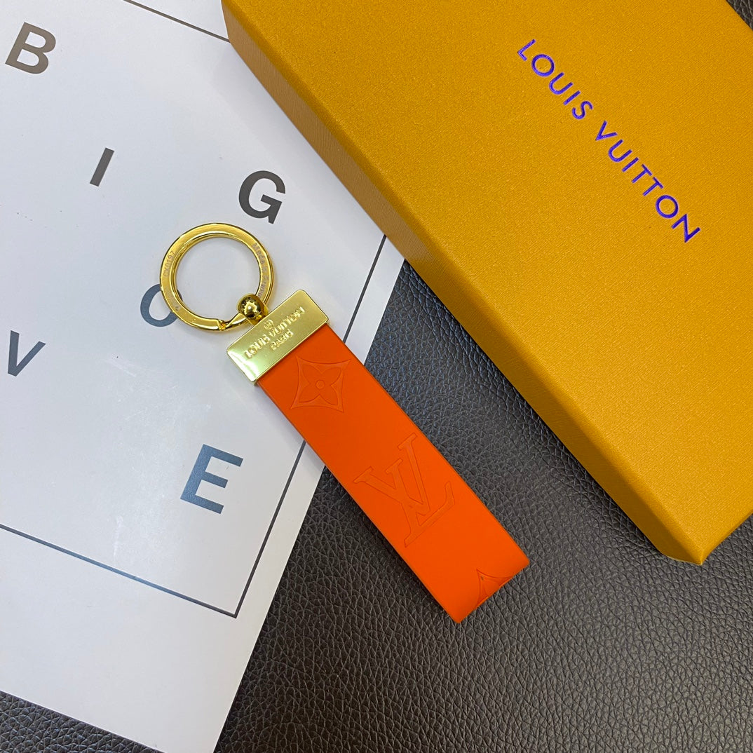 Luksus LV Monogram Keychain Collection - Klassiske farver med guldhardware