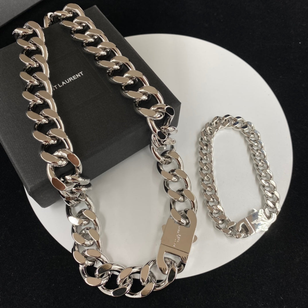 Yes Cuba Necklace & Bracelet Chain Set