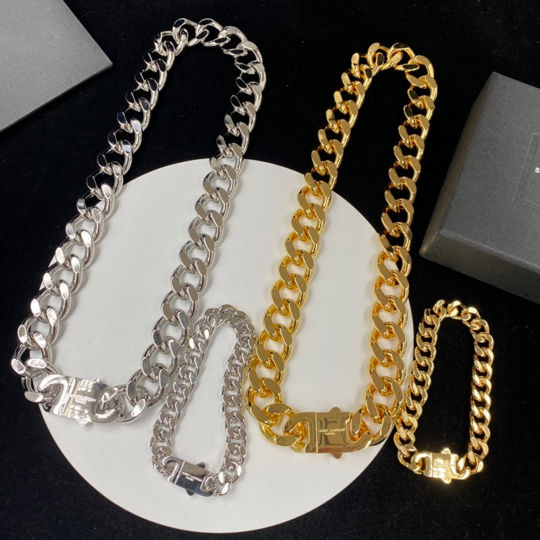 Yes Cuba Necklace & Bracelet Chain Set