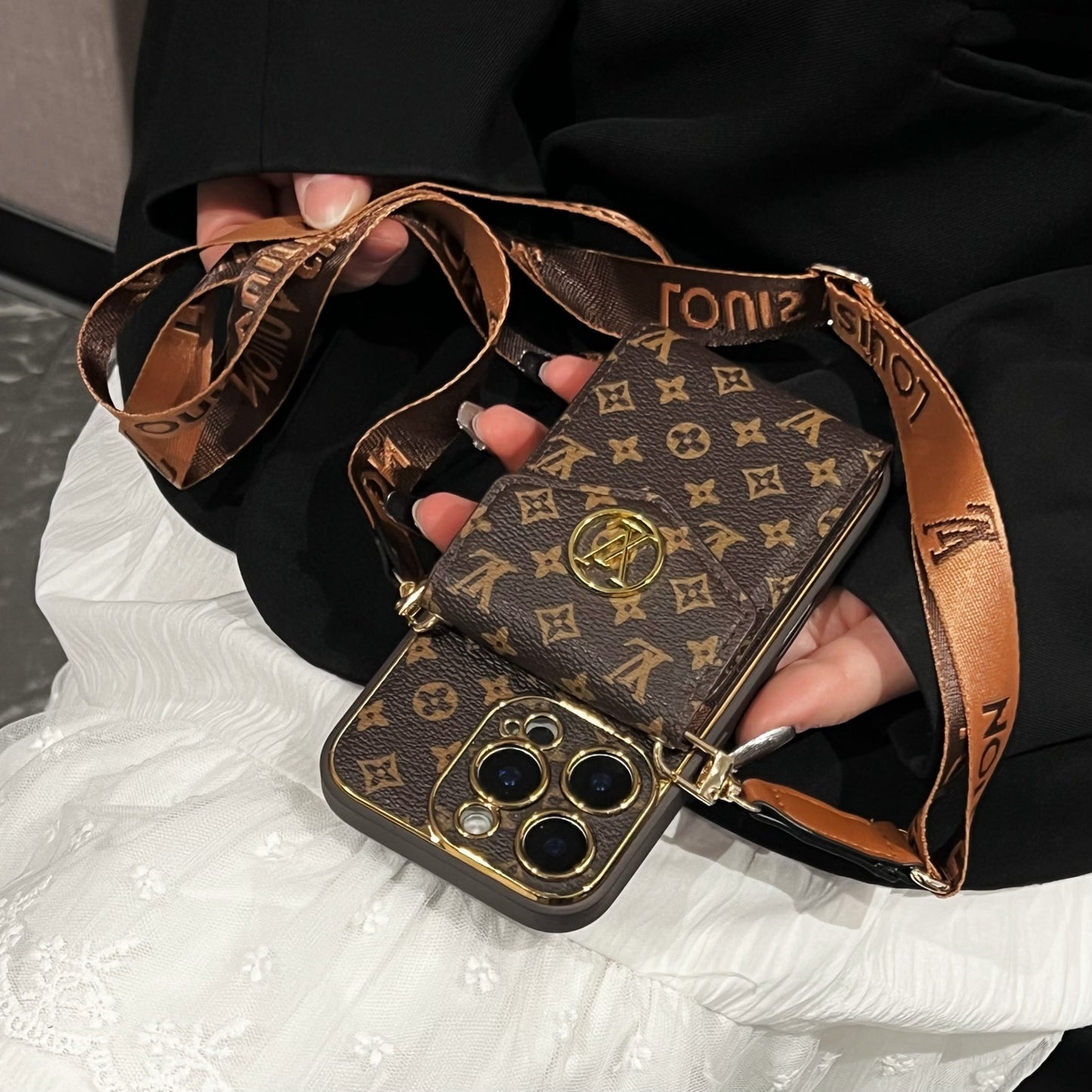 2025 Nieuwe klassieke luxe kaarthouder telefoonhoesje 💎📱