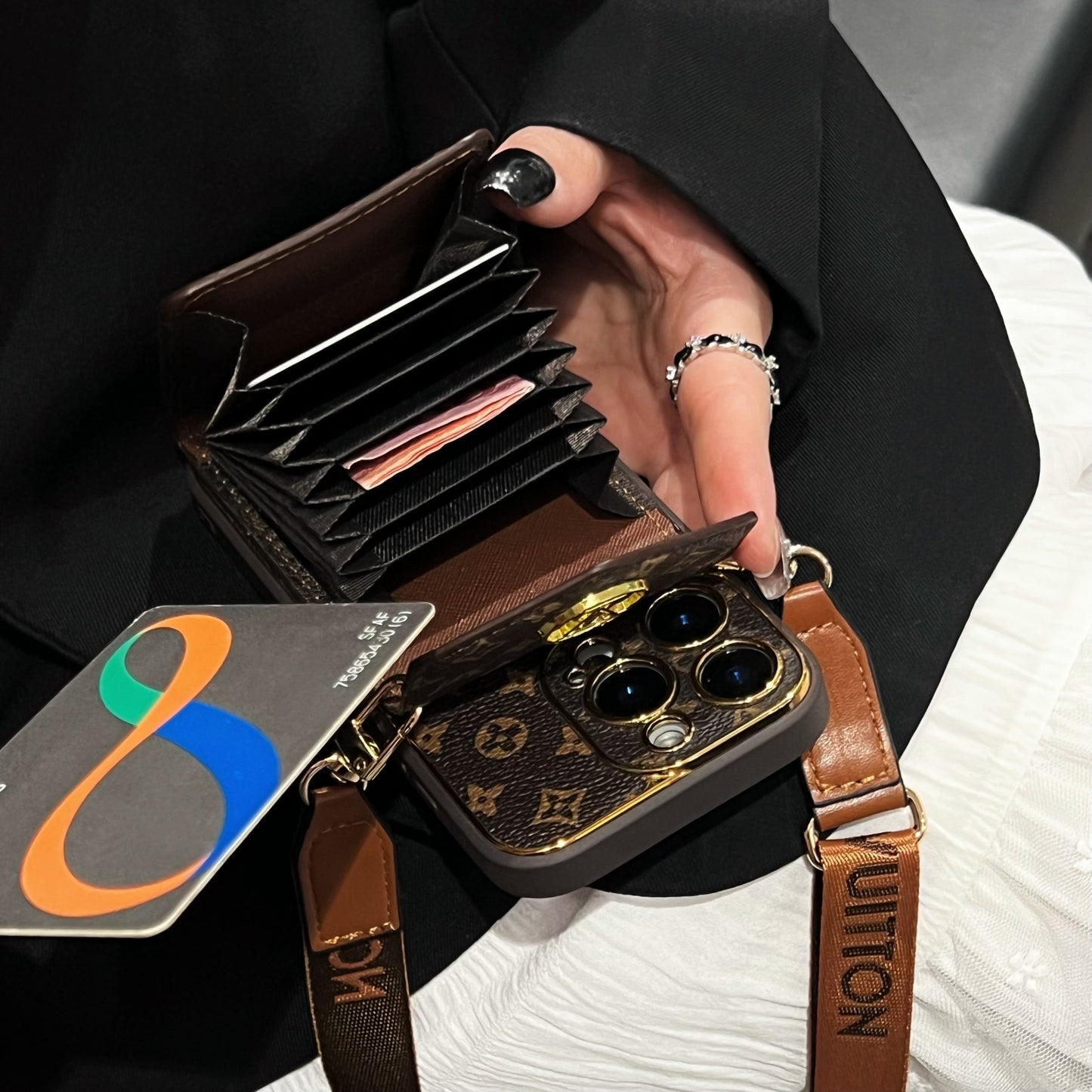 2025 Nieuwe klassieke luxe kaarthouder telefoonhoesje 💎📱