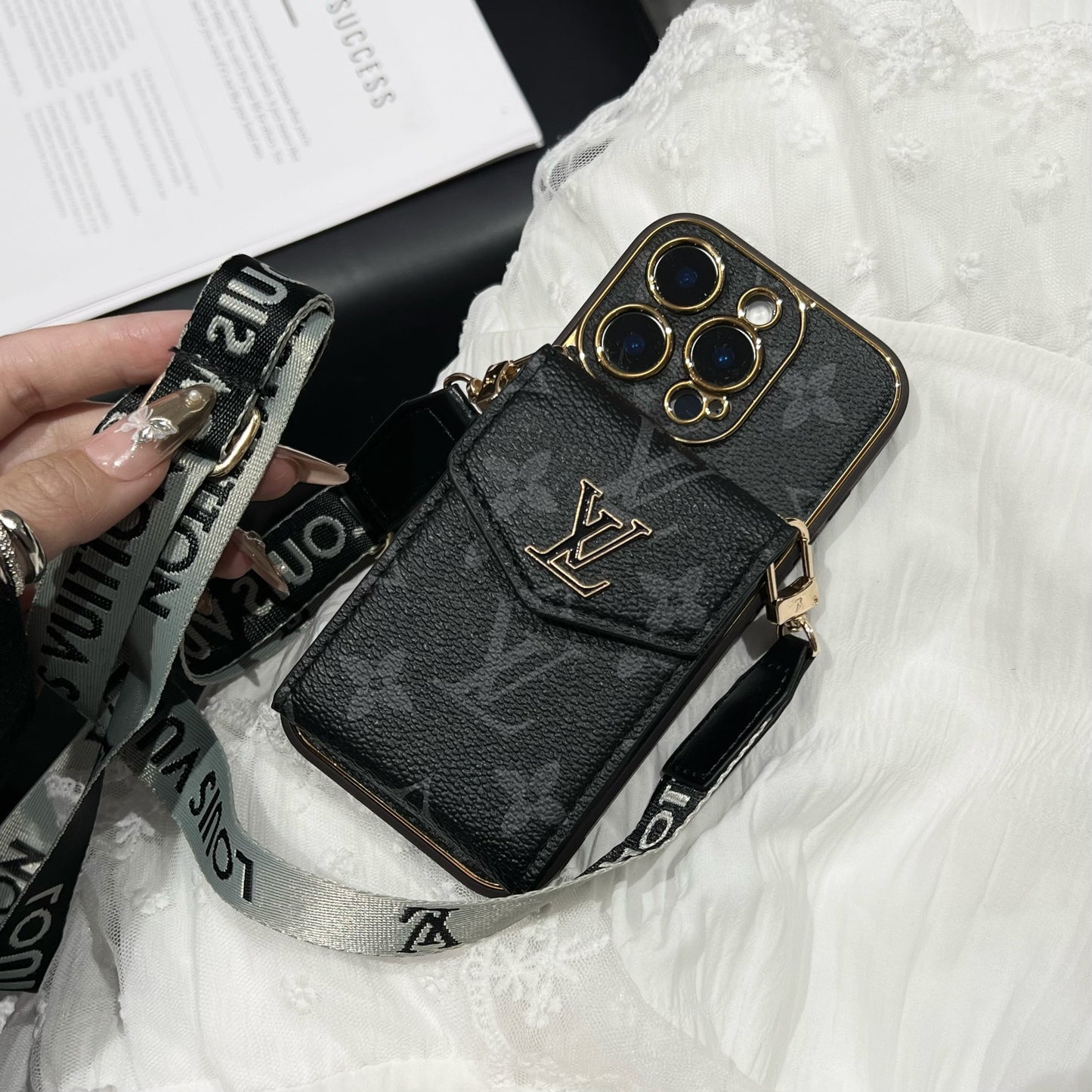 2025 Nieuwe klassieke luxe kaarthouder telefoonhoesje 💎📱