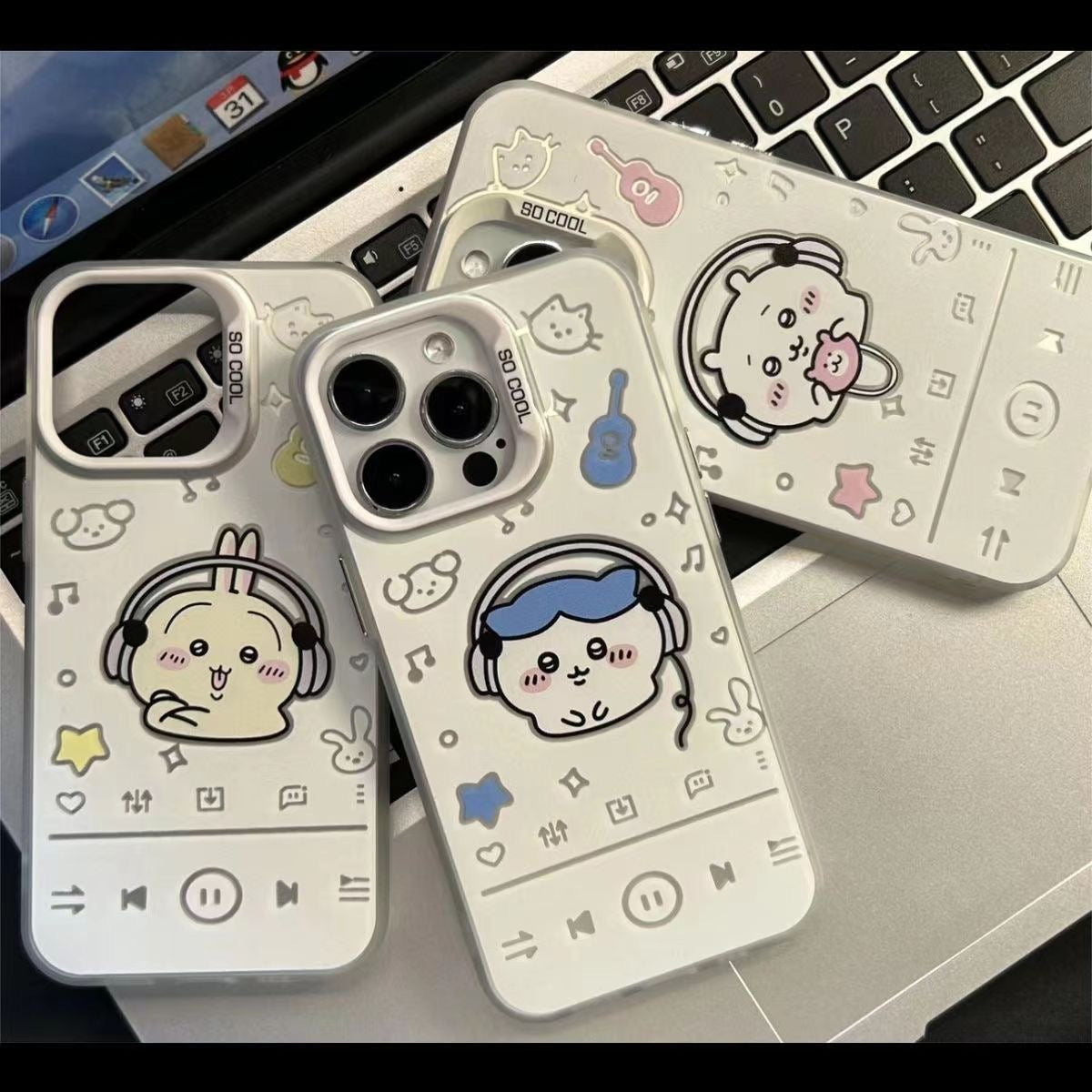Headphone-style Usagi Hard Iphone Case|Cute Rabbit with Music Vibes|Tough Protection