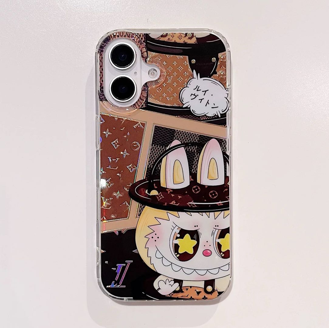 Custodia per il telefono coniglietto di cartoni animati ispirato | Monogram elegante e design carino per iPhone
