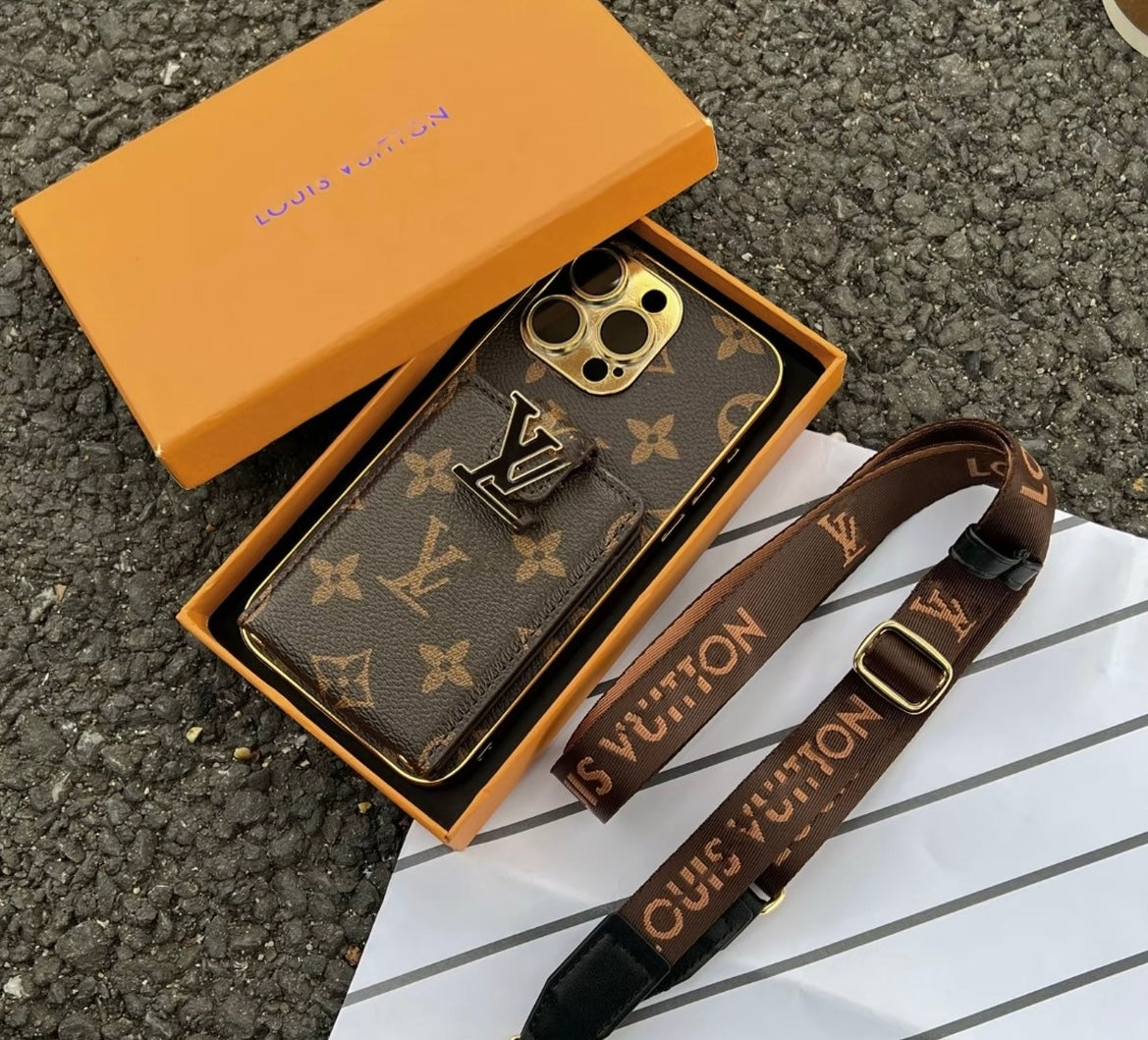 Custodia per iPhone Crossbody di lusso