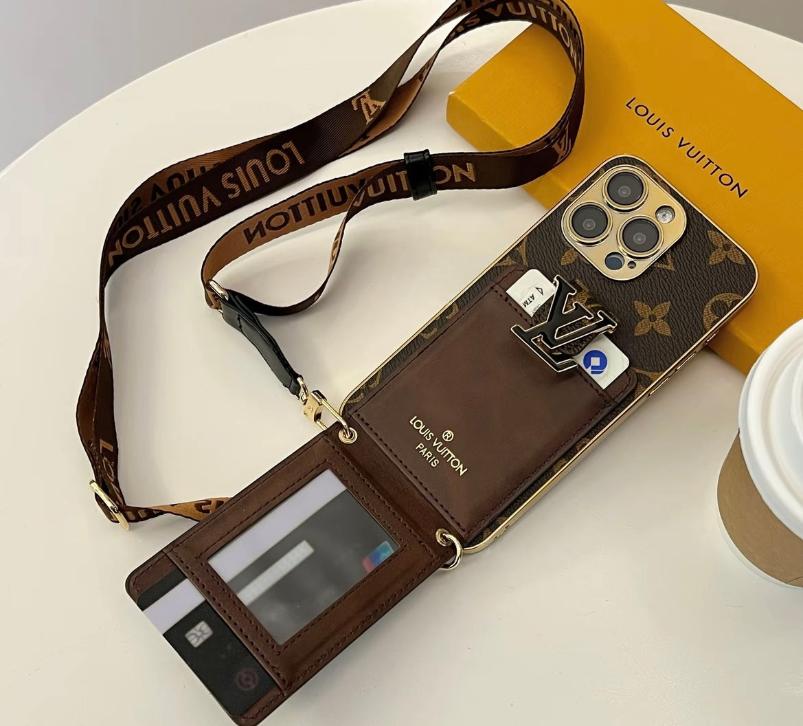 Custodia per iPhone Crossbody di lusso
