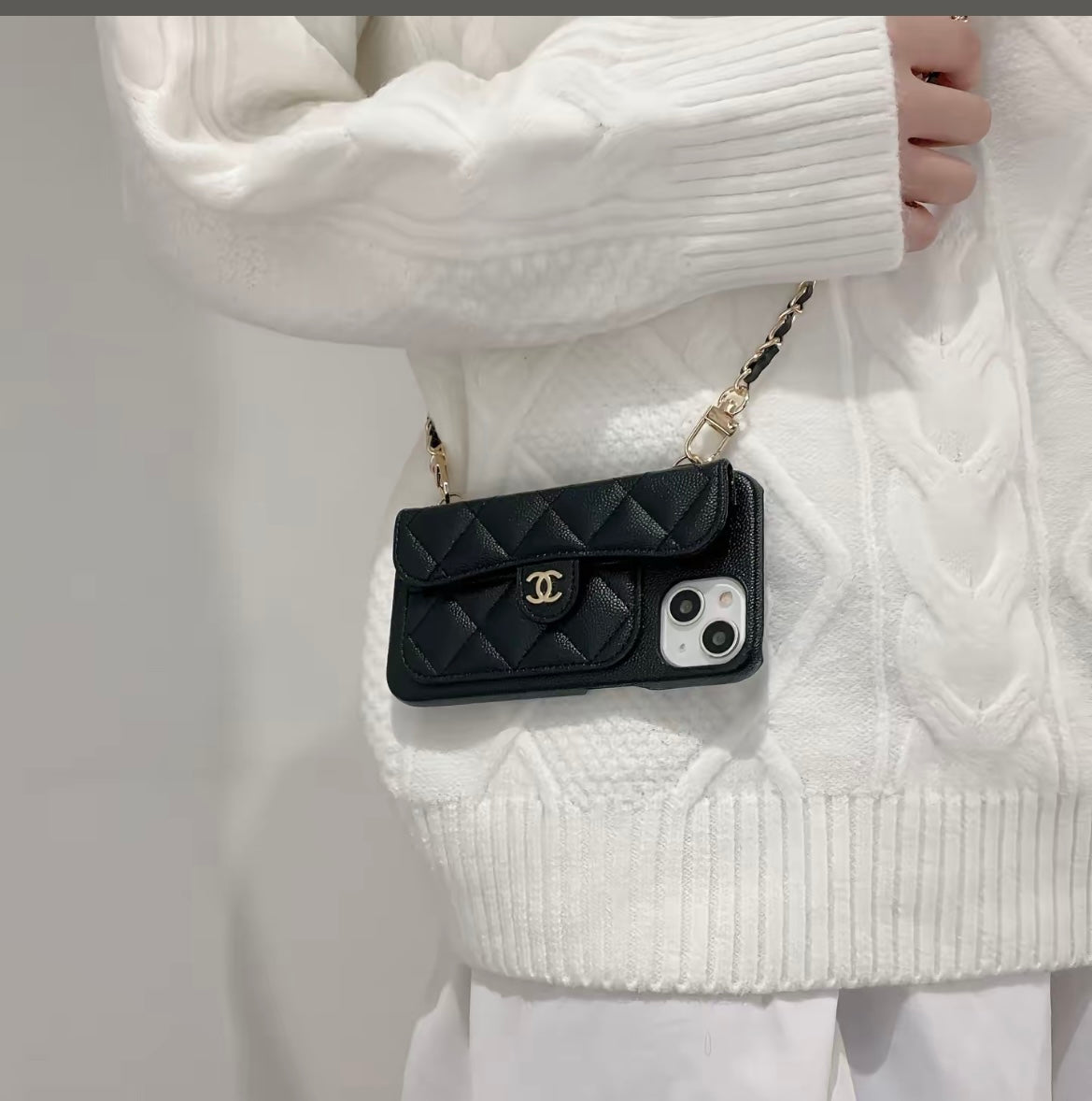 Πολυτελές τσάντα τηλεφώνου crossbody με ιμάντα