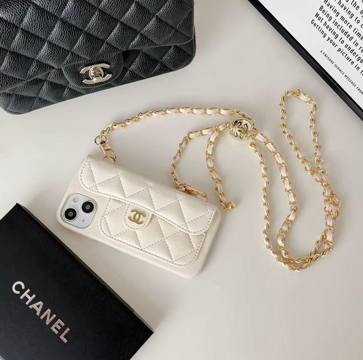 Πολυτελές τσάντα τηλεφώνου crossbody με ιμάντα