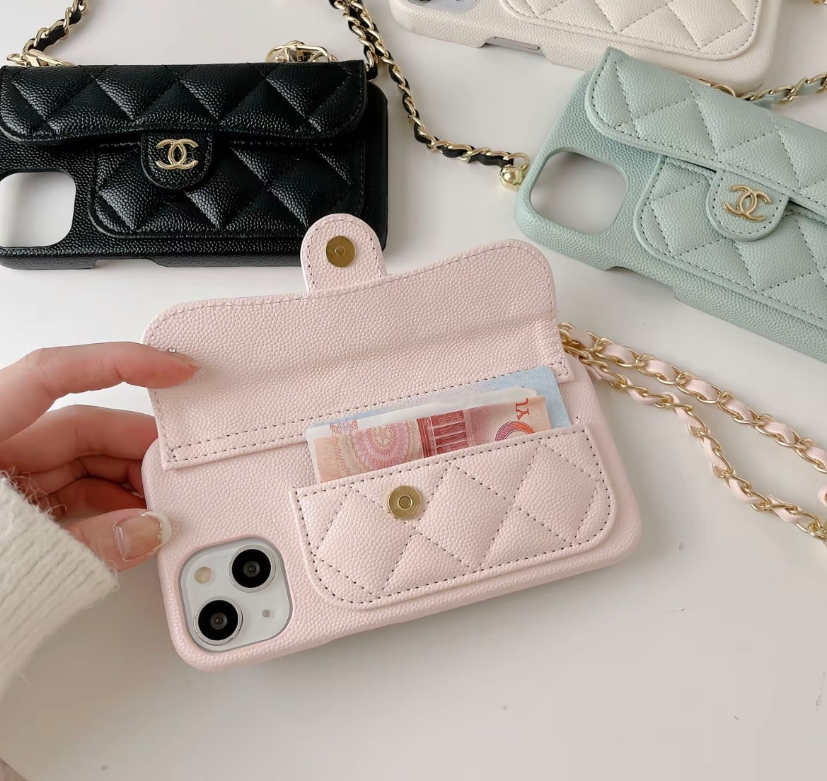 Πολυτελές τσάντα τηλεφώνου crossbody με ιμάντα
