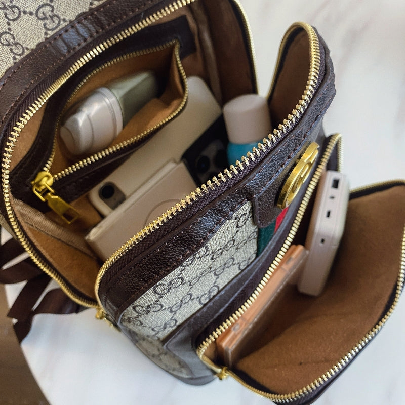 Luxury Monogram Backpack | Vintage Inspired Travel & Daily Bag