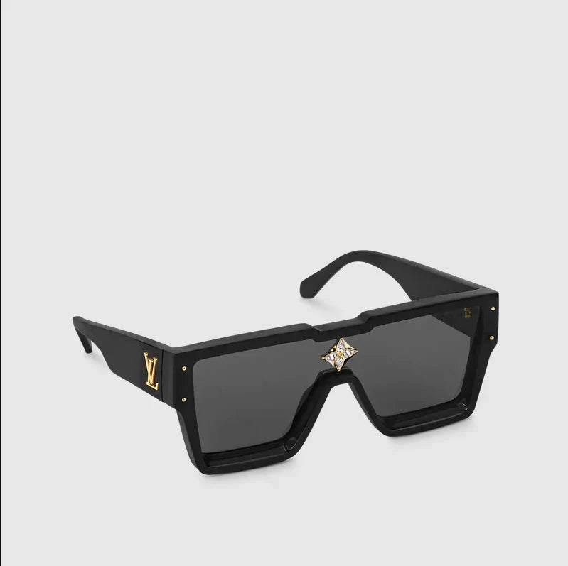 Gafas de sol con ciclón negro de gradiente caliente
