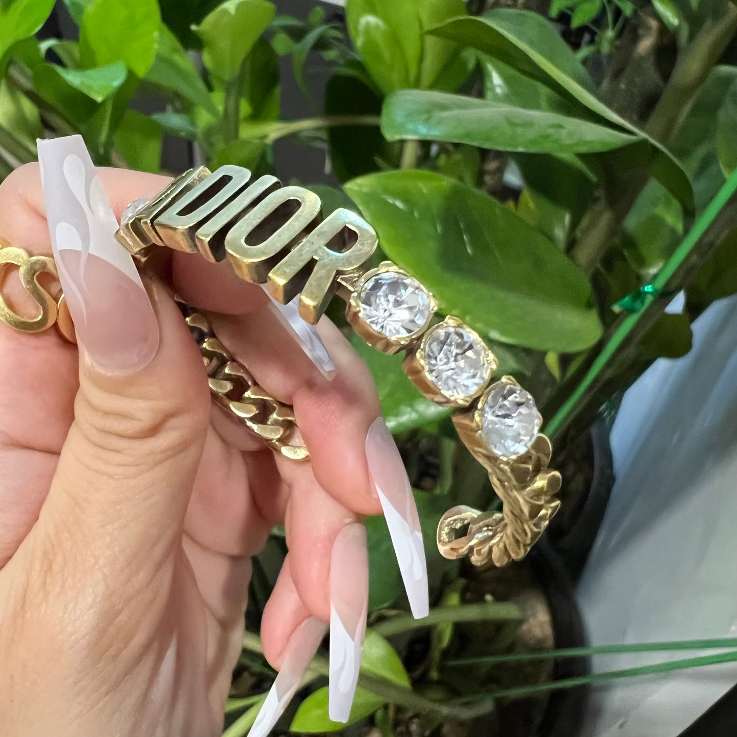 JA Rhinestone Design Bracelet