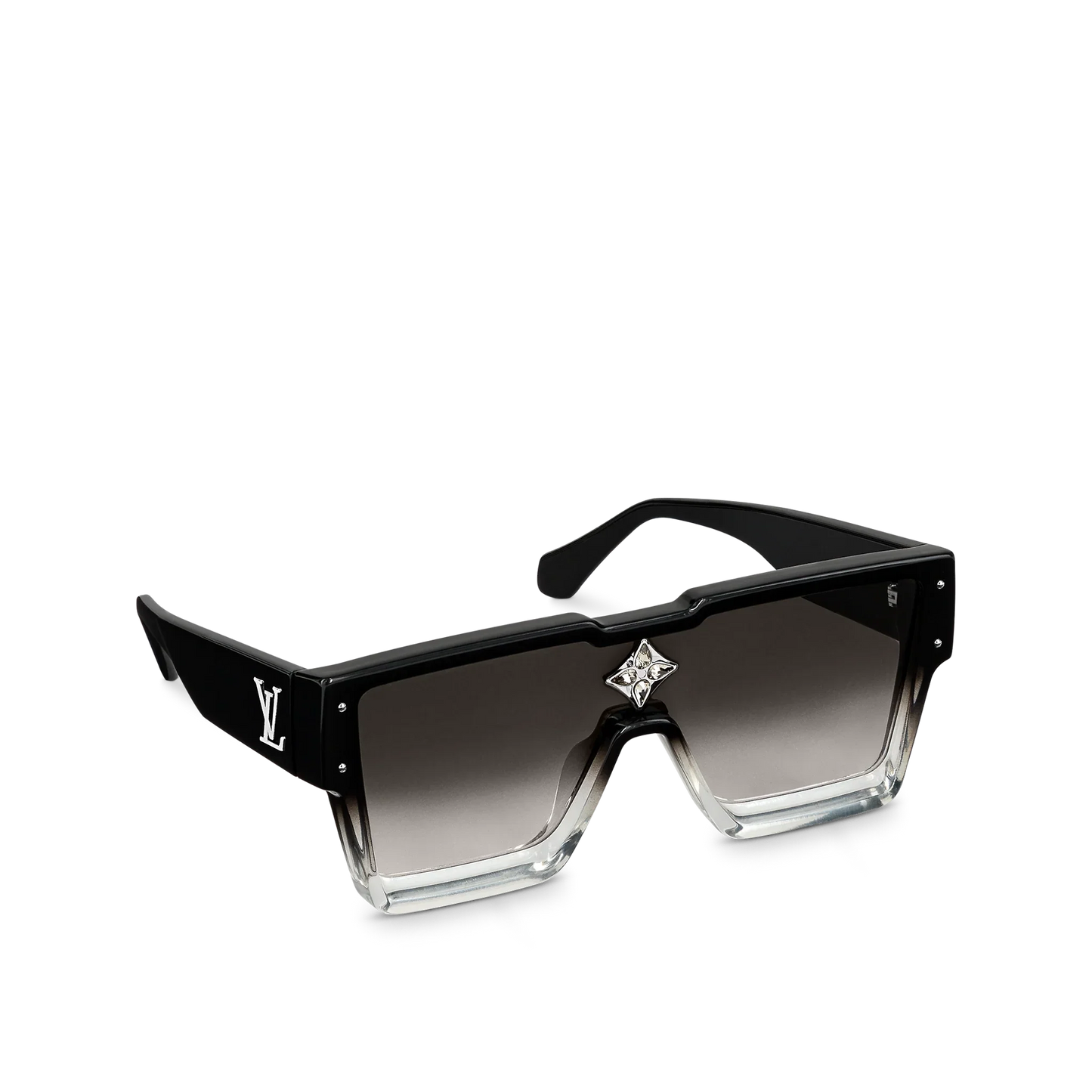 Gafas de sol con ciclón negro de gradiente caliente