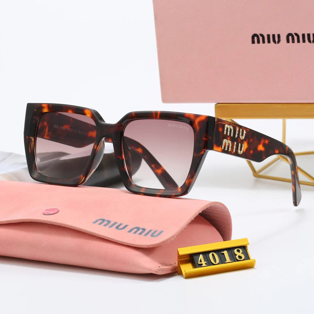 Luxury Square Frame Universal Solglasögon 4018