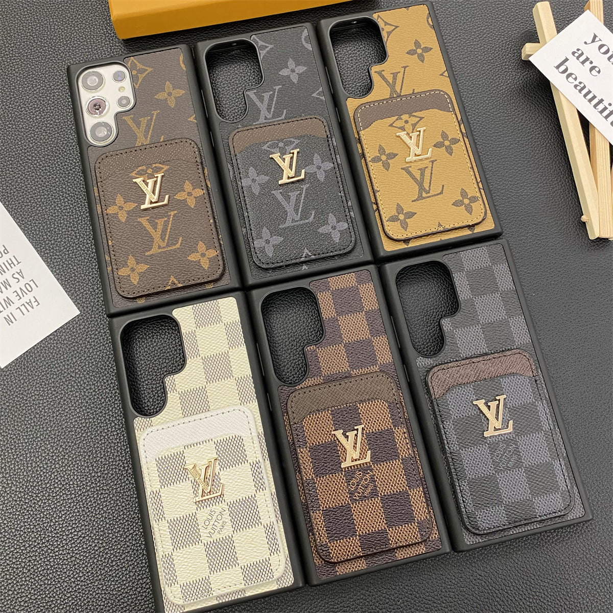 Samsung Galaxy Petite Malle Telefon Cases Holder Monogram Canvas