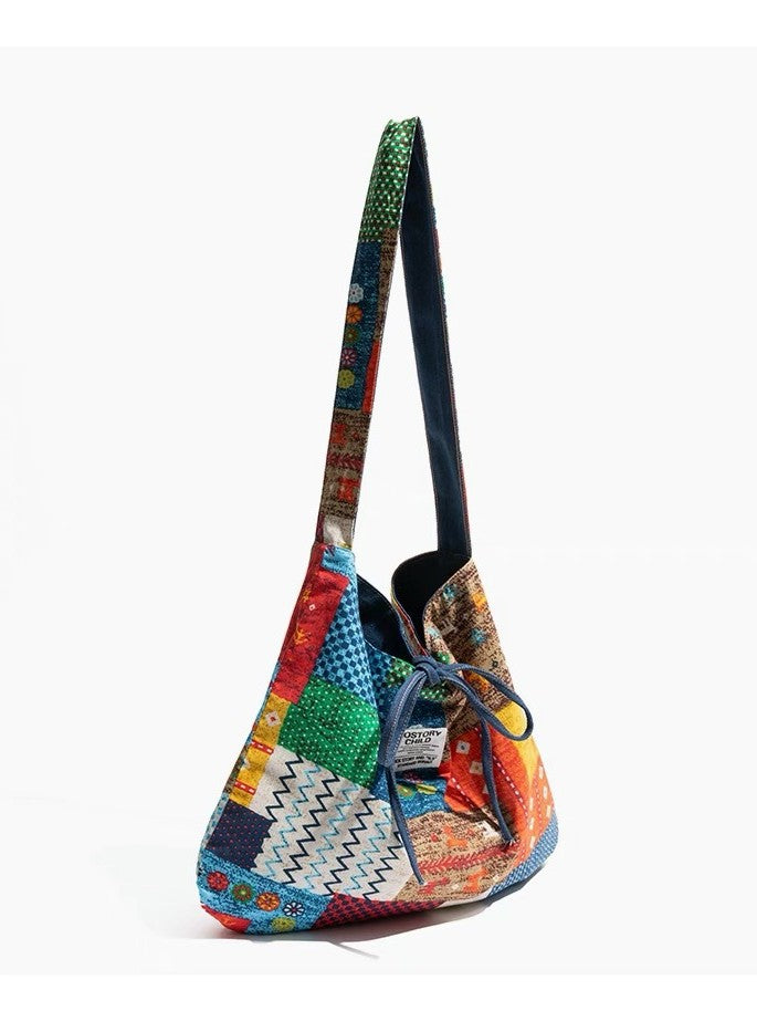 Boho Patchwork Canvas Bag Southle