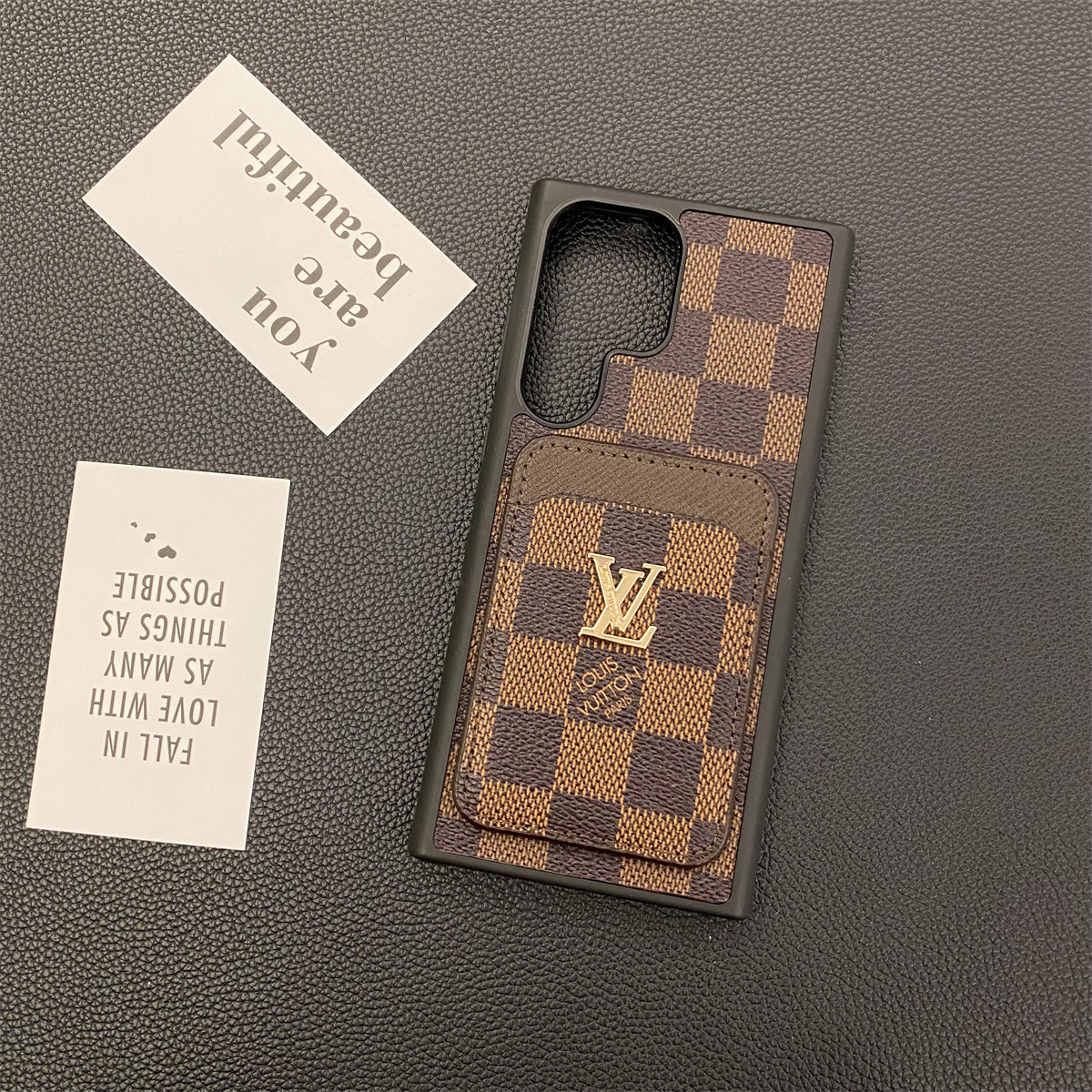 Samsung Galaxy Petite Malle Telefon Cases Holder Monogram Canvas