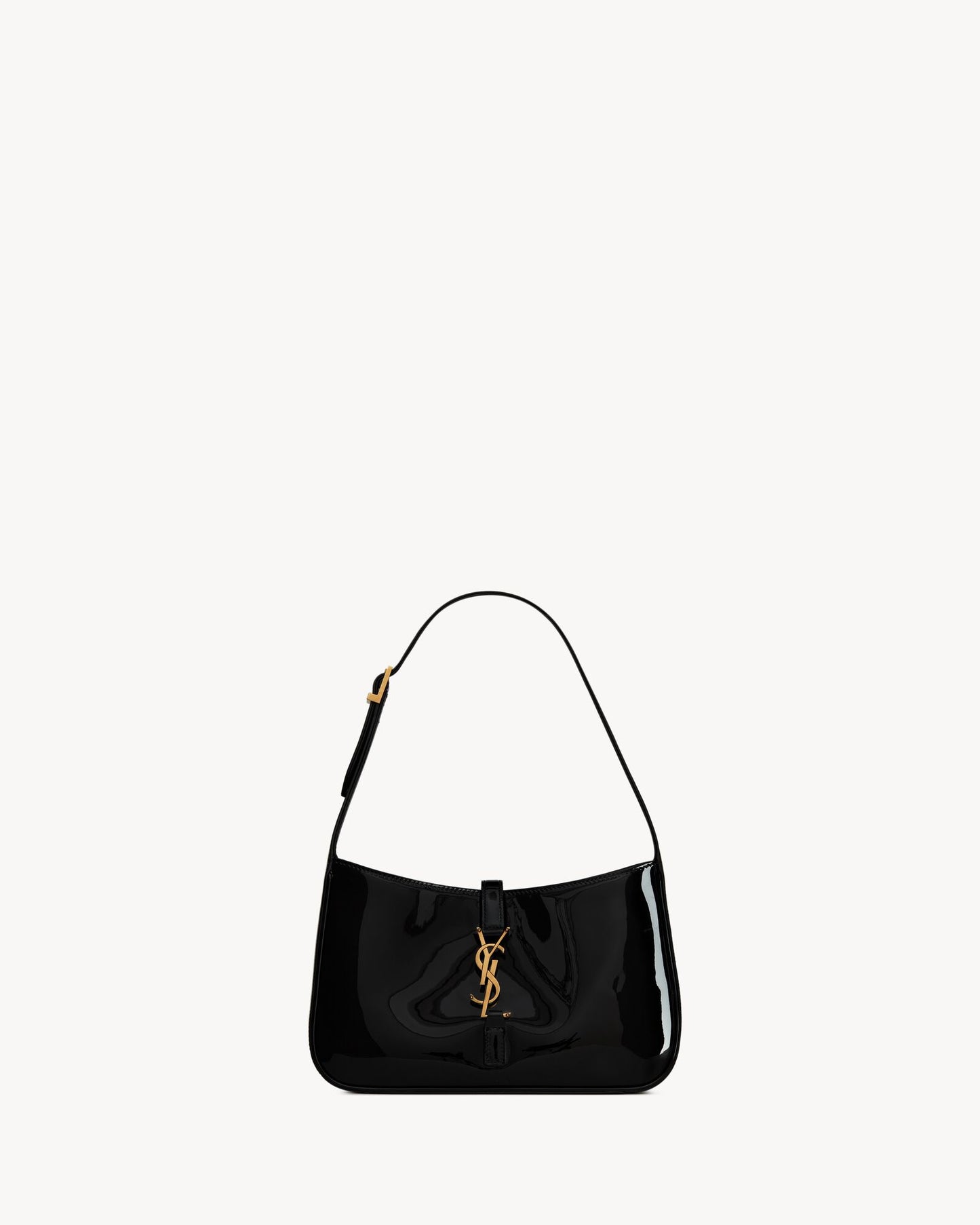 Saint Laurent Le 5 à 7 szabadalmi bőr hobo - Burgundia elegancia