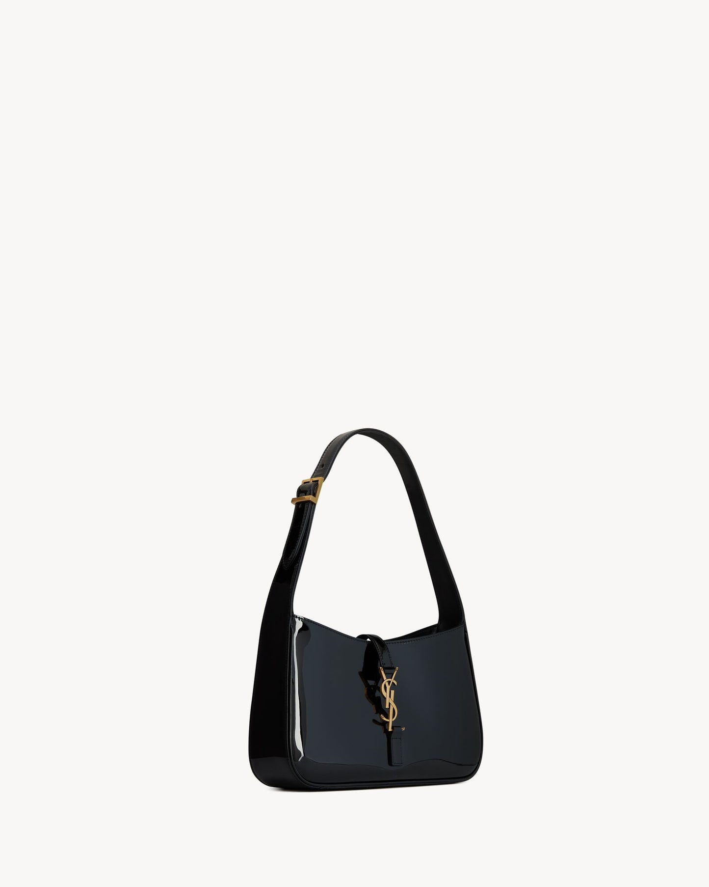 Saint Laurent Le 5 à 7 szabadalmi bőr hobo - Burgundia elegancia