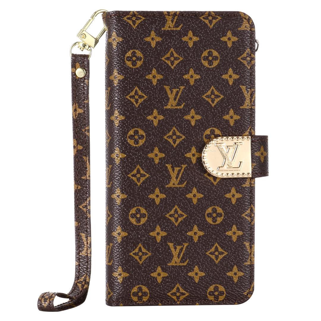Monogram Canvas Leather Carteira Samsung Casel Case