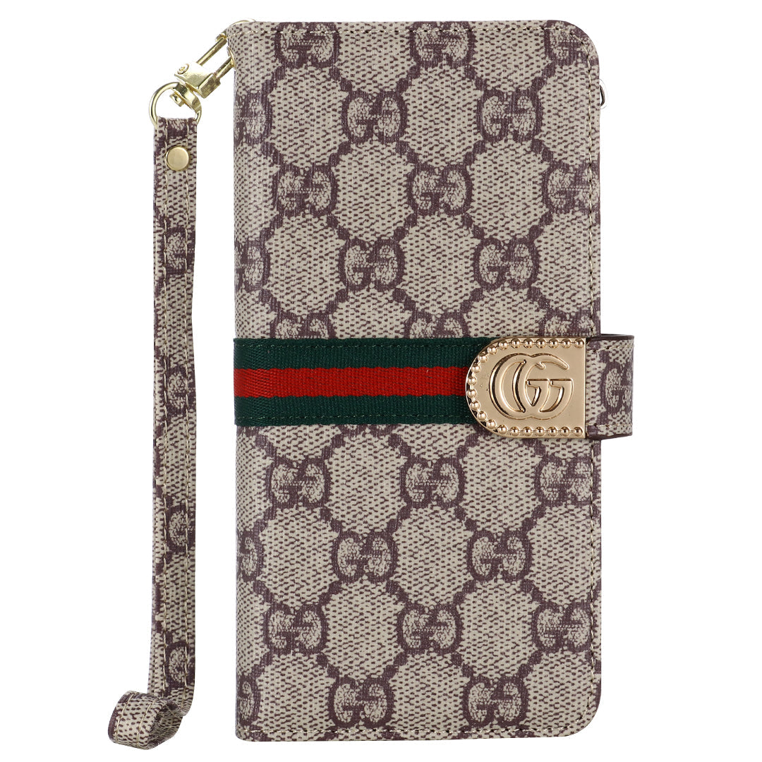 Monogram Canvas Leather Carteira Samsung Casel Case