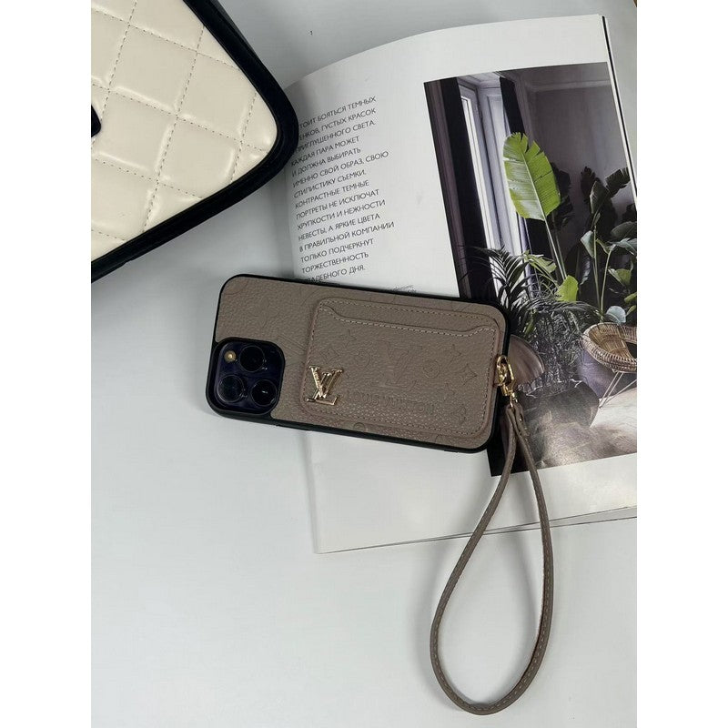 Lou Τέσσερα χρώματα τσάντα κάρτας iPhone θήκη