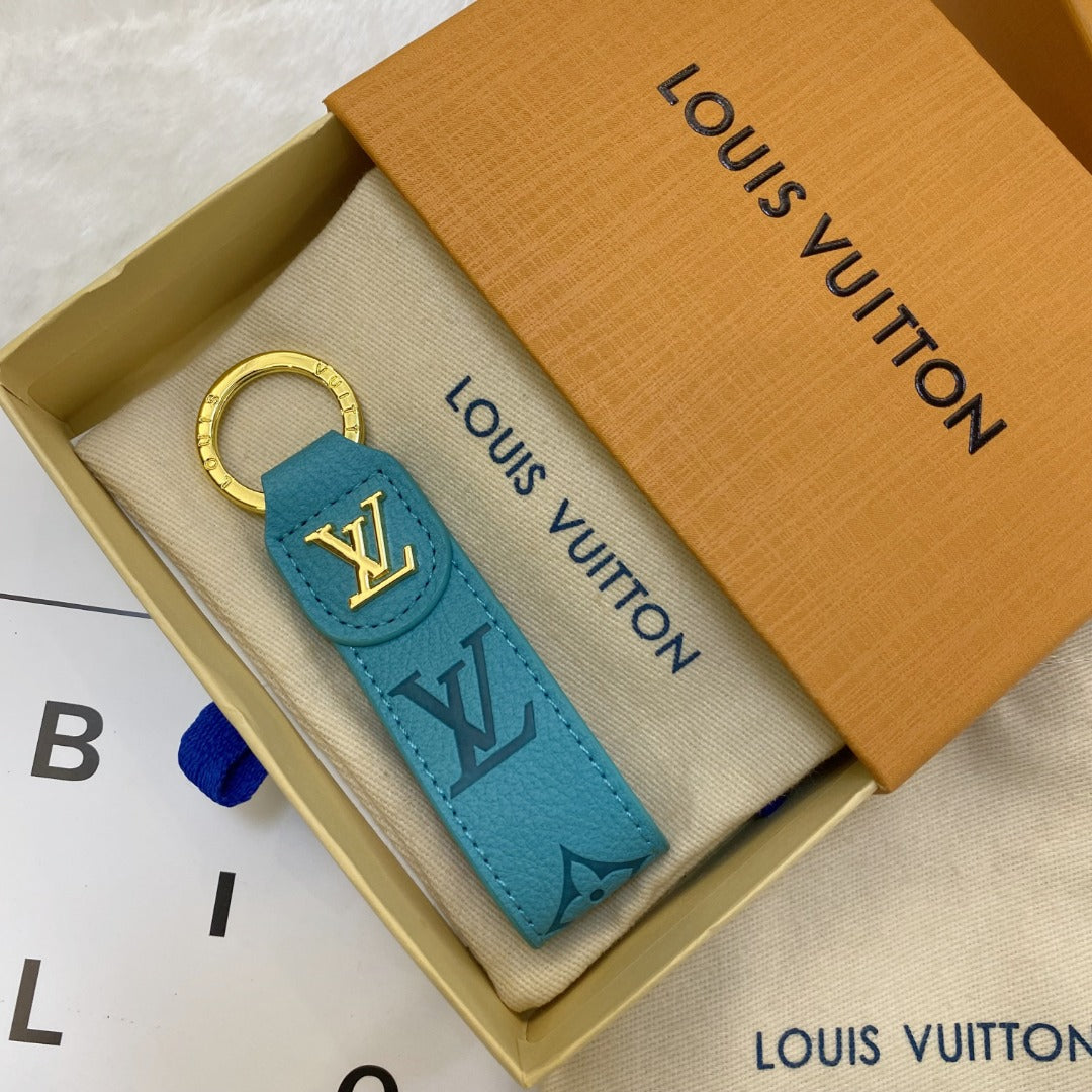 Luksus LV Monogram nøkkelring - Klassisk design med gull aksenter