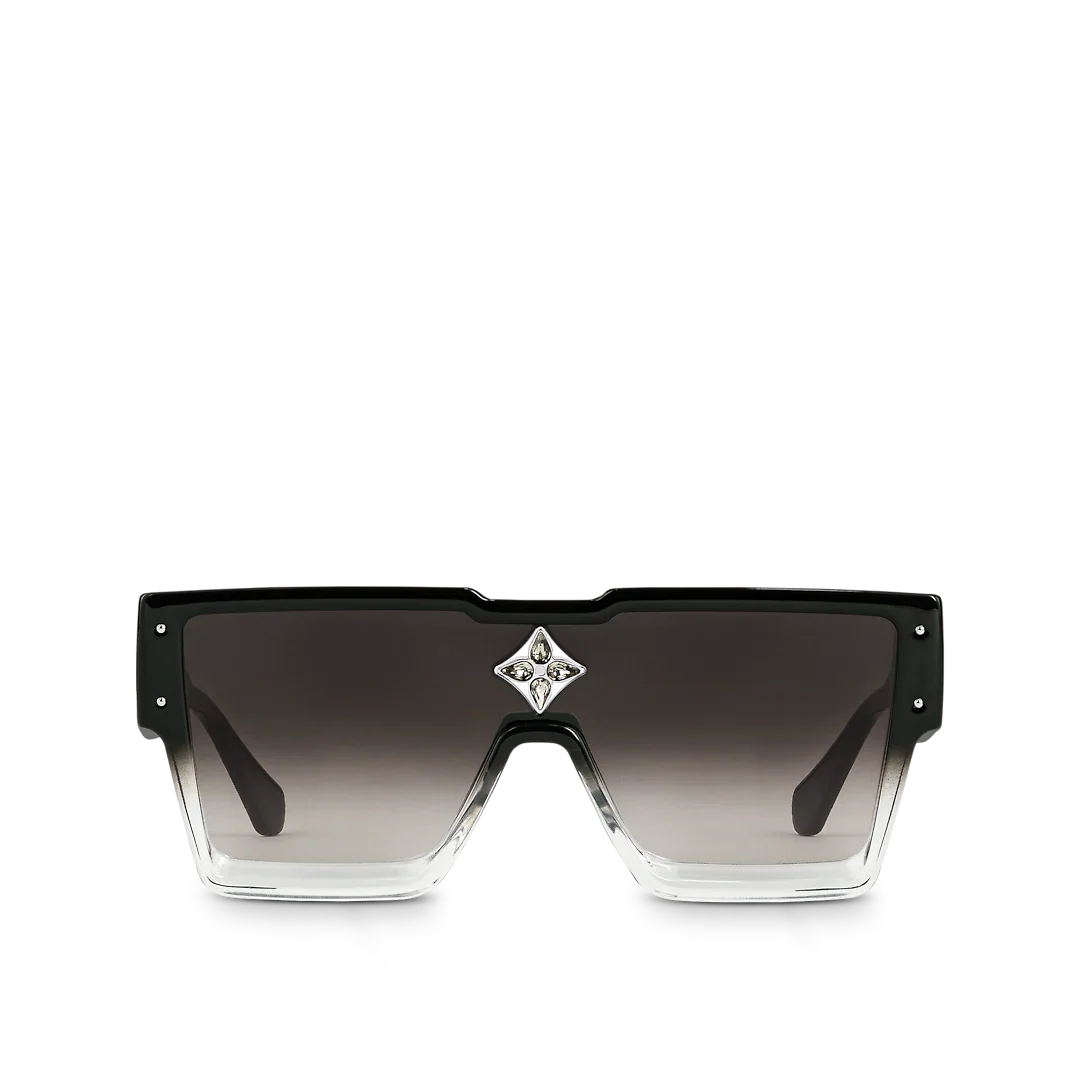 Gafas de sol con ciclón negro de gradiente caliente