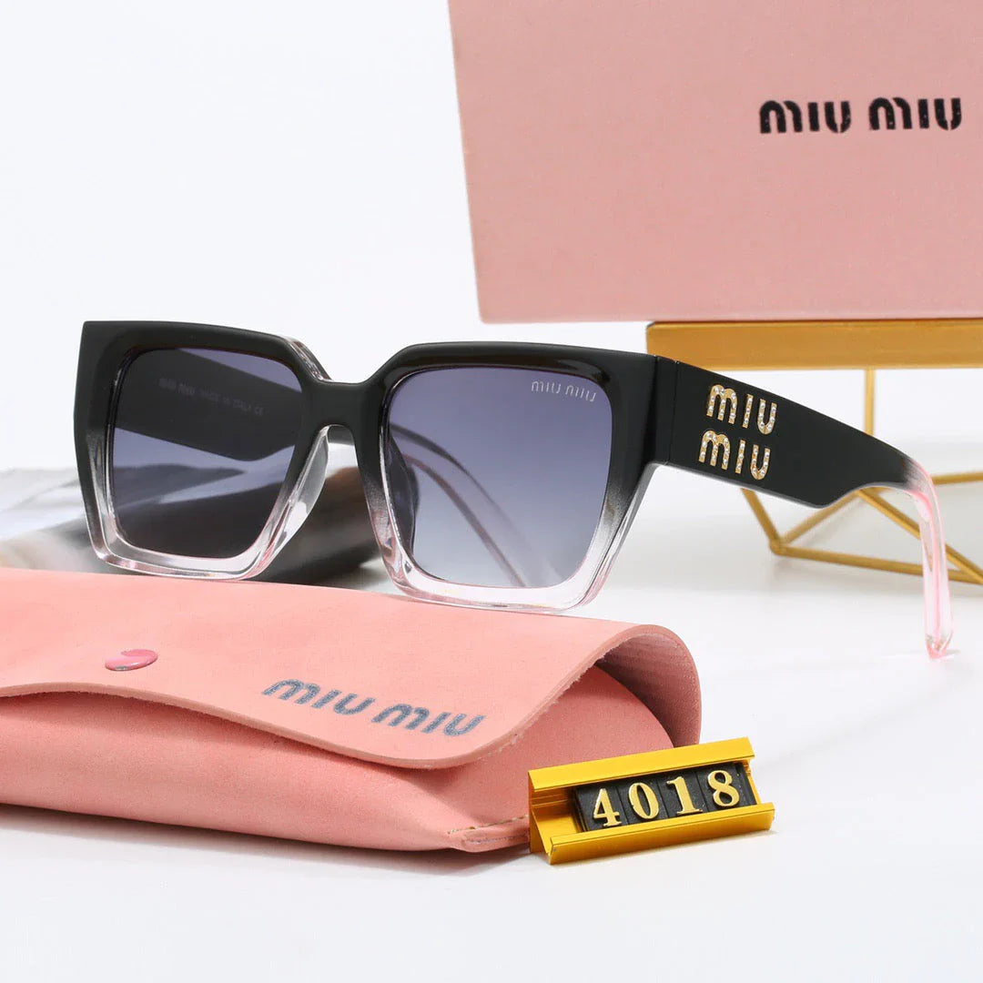 Luxury Square Frame Universal Solglasögon 4018