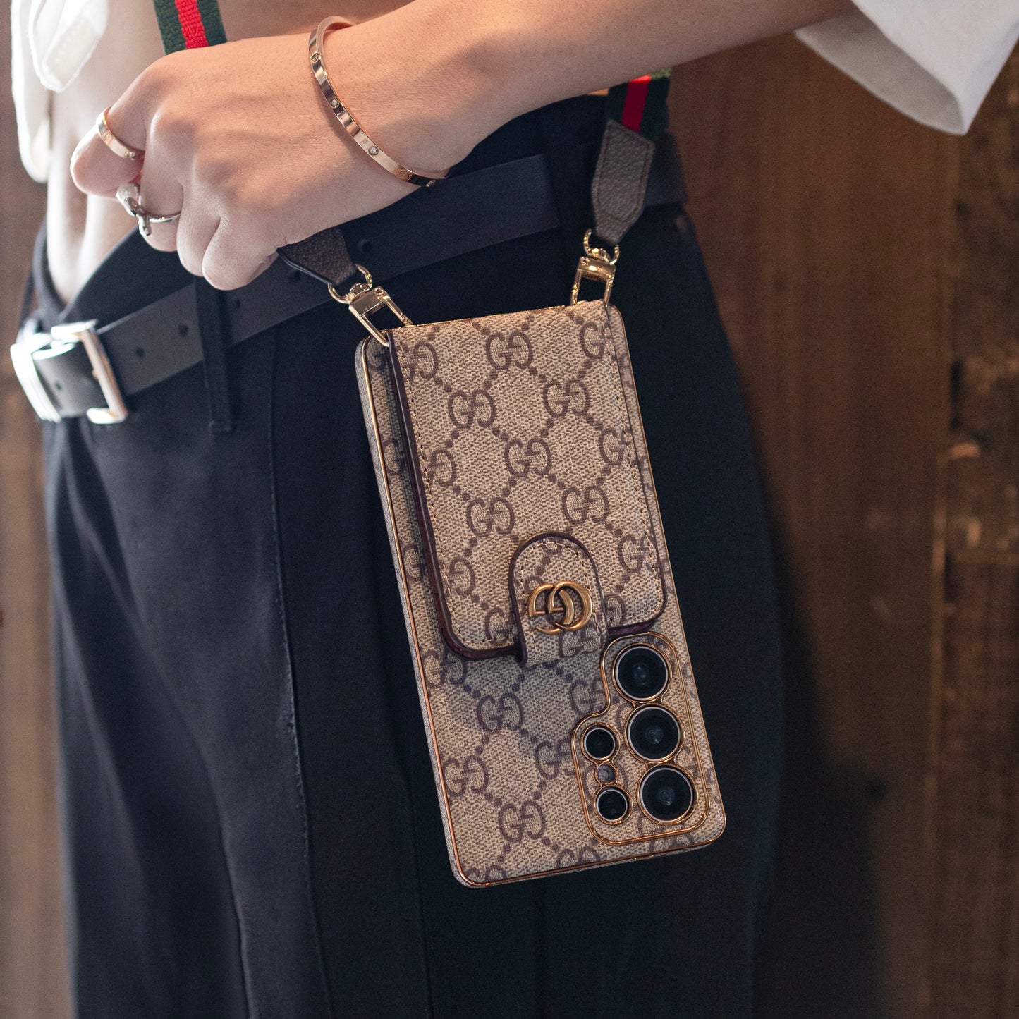 Gucci - Stile Samsung Telefono con supporto per carta