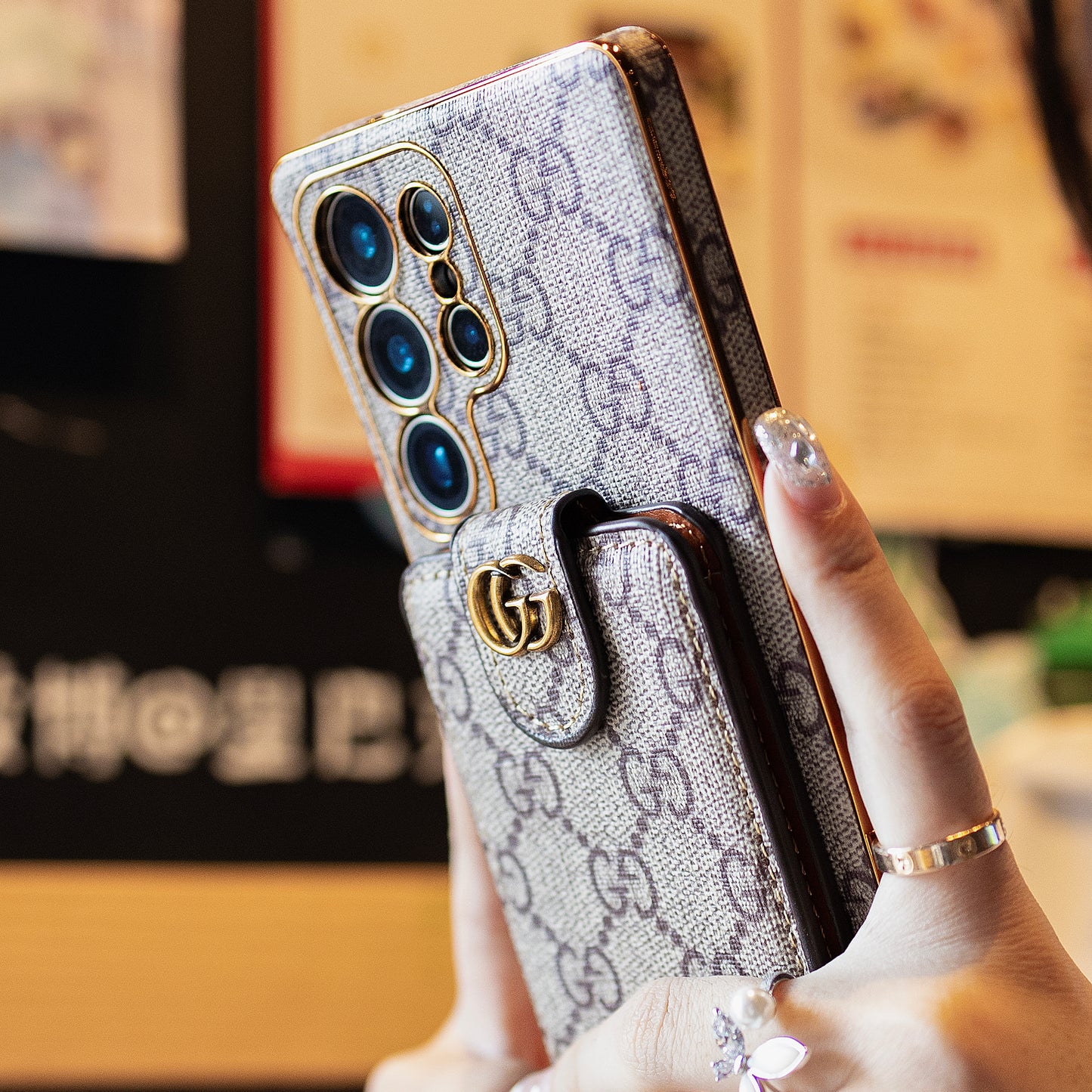 Gucci - Stile Samsung Telefono con supporto per carta