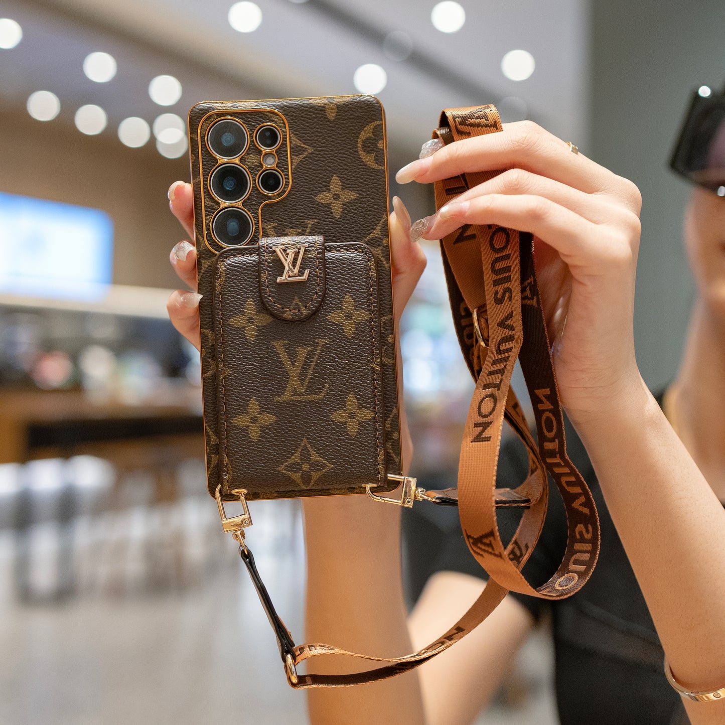 Porta della carta di lusso - Custodia per telefono Samsung di stile Samsung