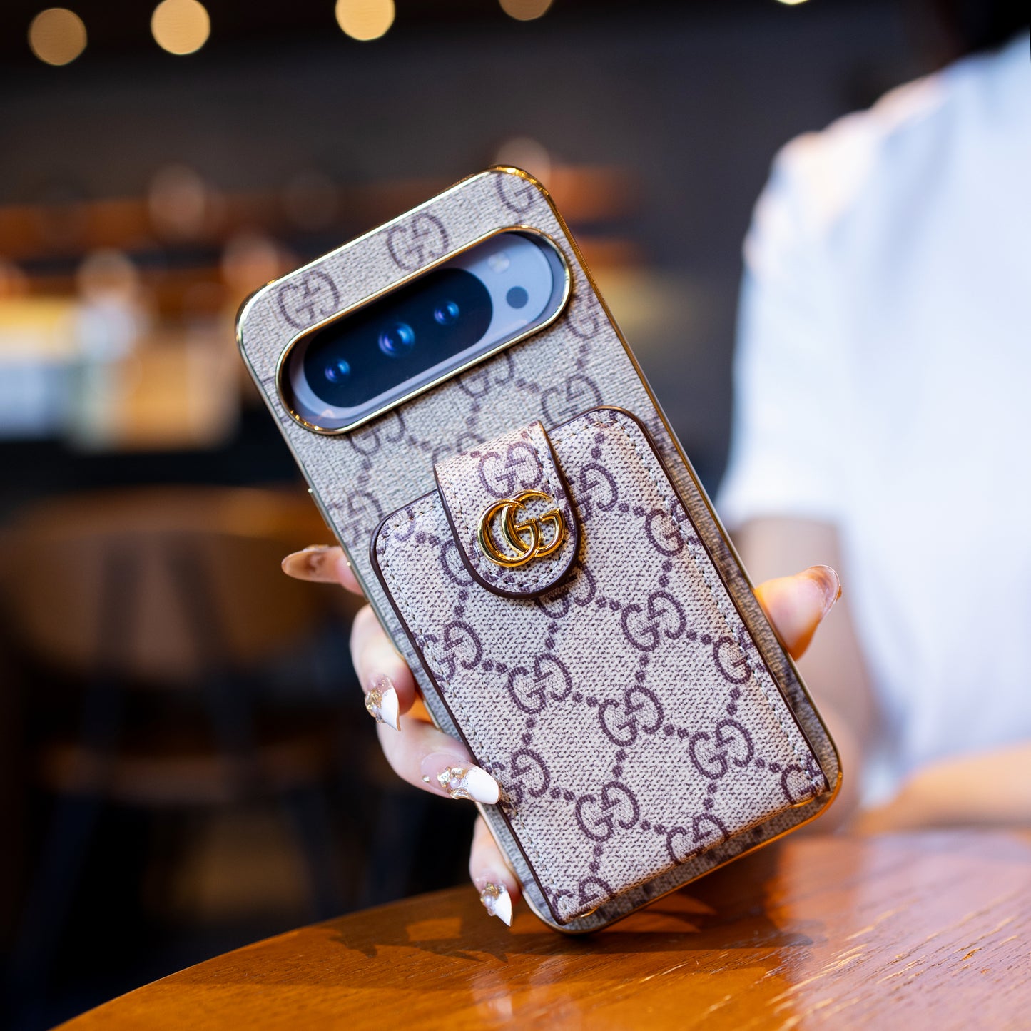 GG luxusní styl Google Pixel Phone pouzdro