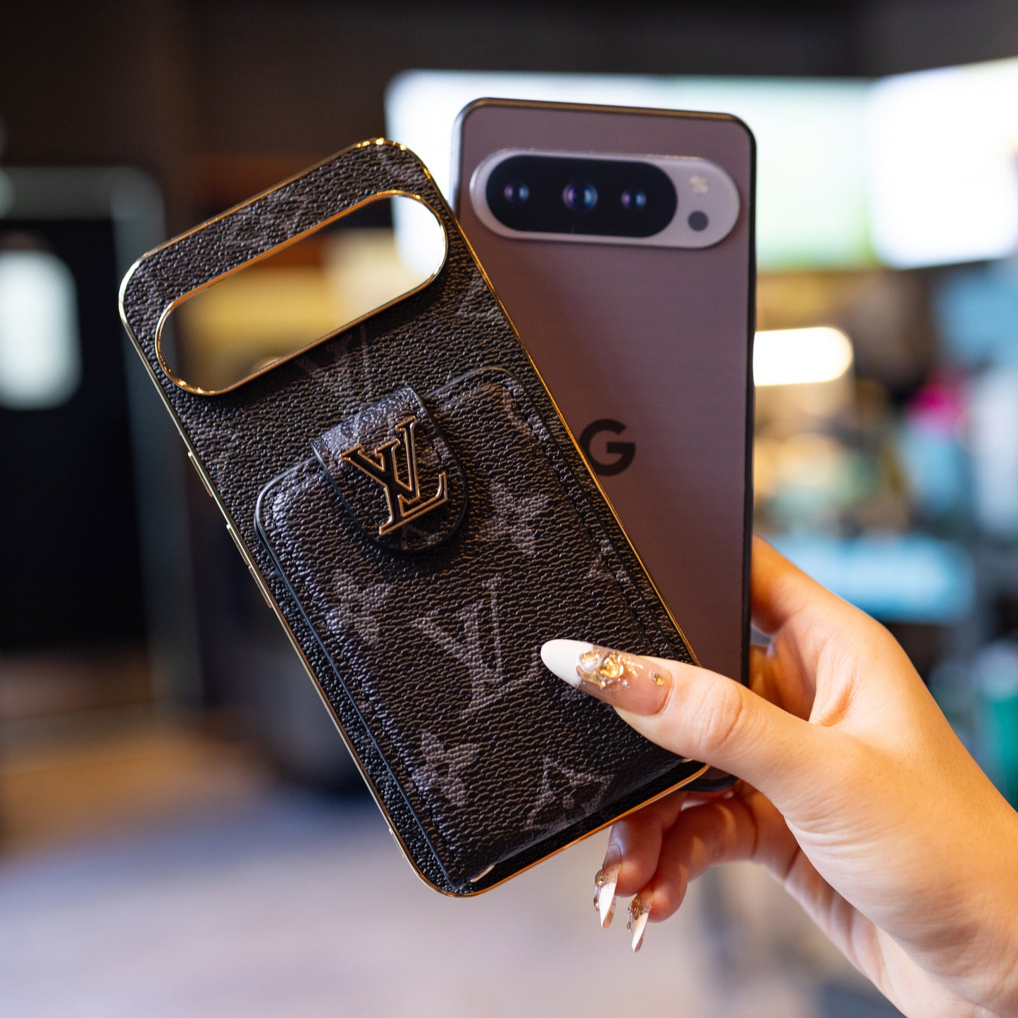 Luxusní styl pouzdra na telefon Google Pixel