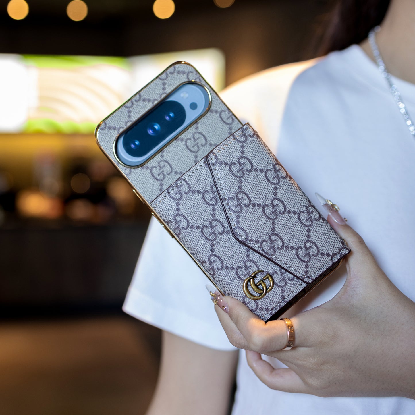 Luxusní držák karty Styl Google Pixel Phone Case